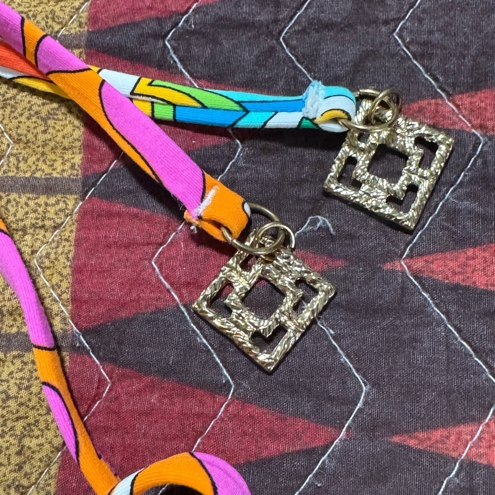 Trina Turk Tamarindo High Neck Halter Swimming Top Size 6 - Picture 10 of 12